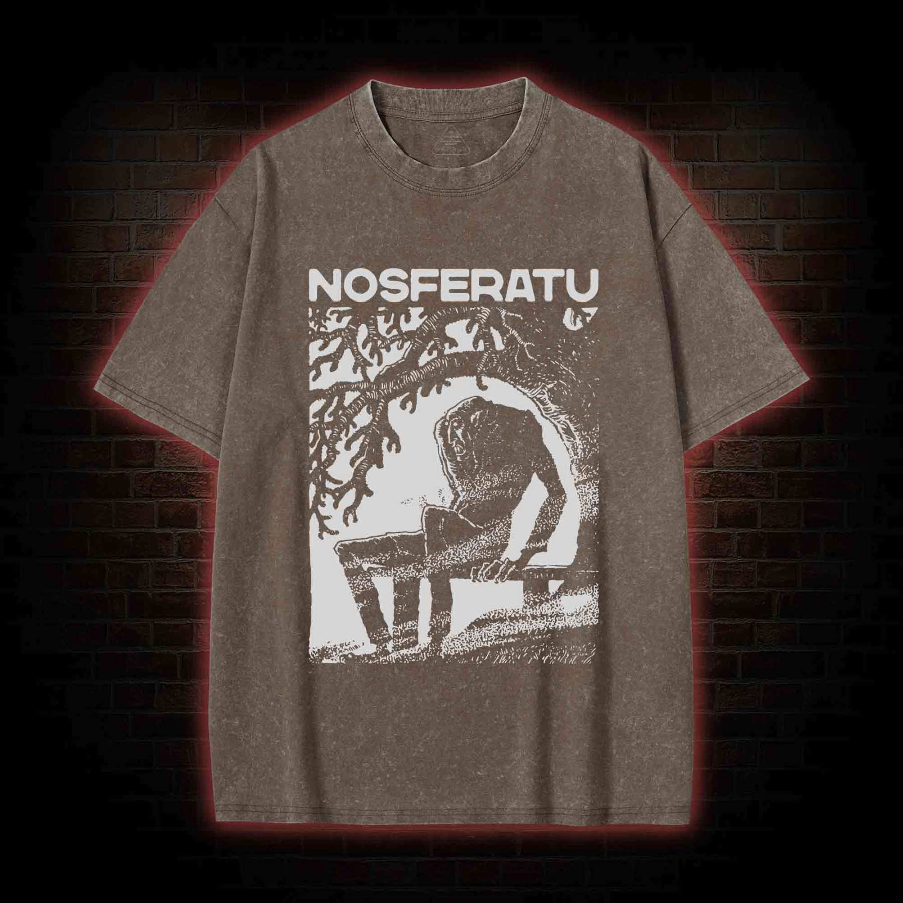The Vampire Nosferatu Washed T-shirt