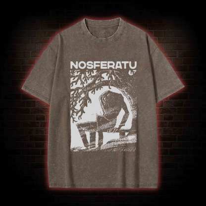 The Vampire Nosferatu Washed T-shirt