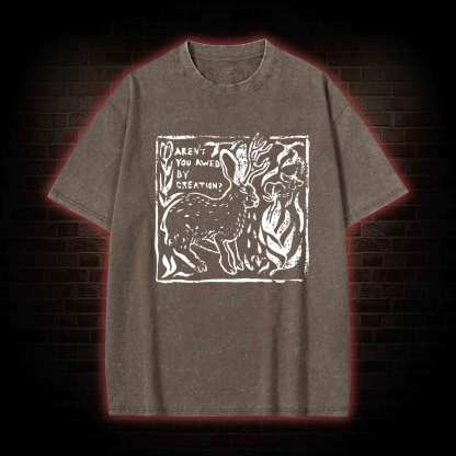 Aren't You Awed by Creation Washed T-shirt