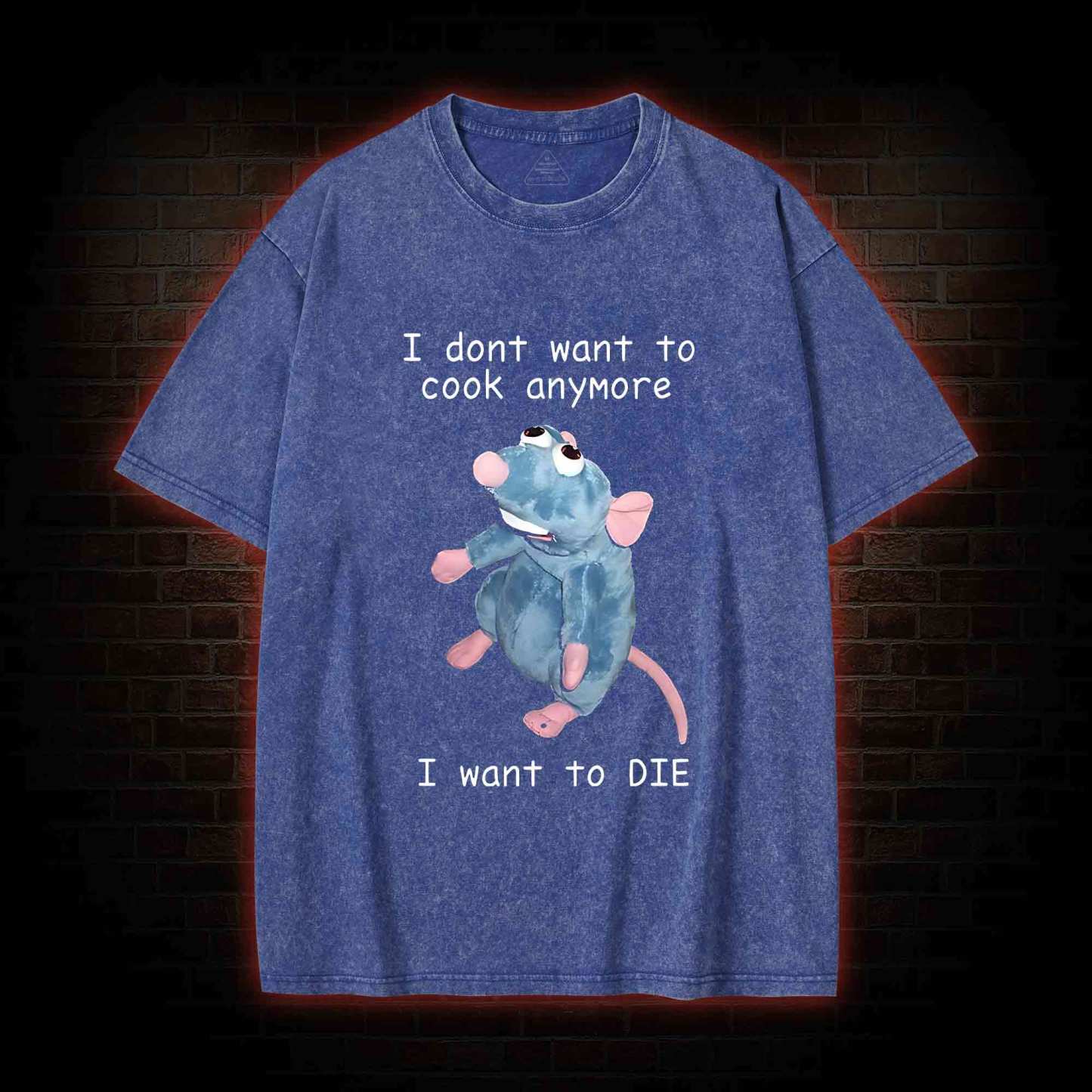  I Don't Want To Cook Anymore Washed T-shirt