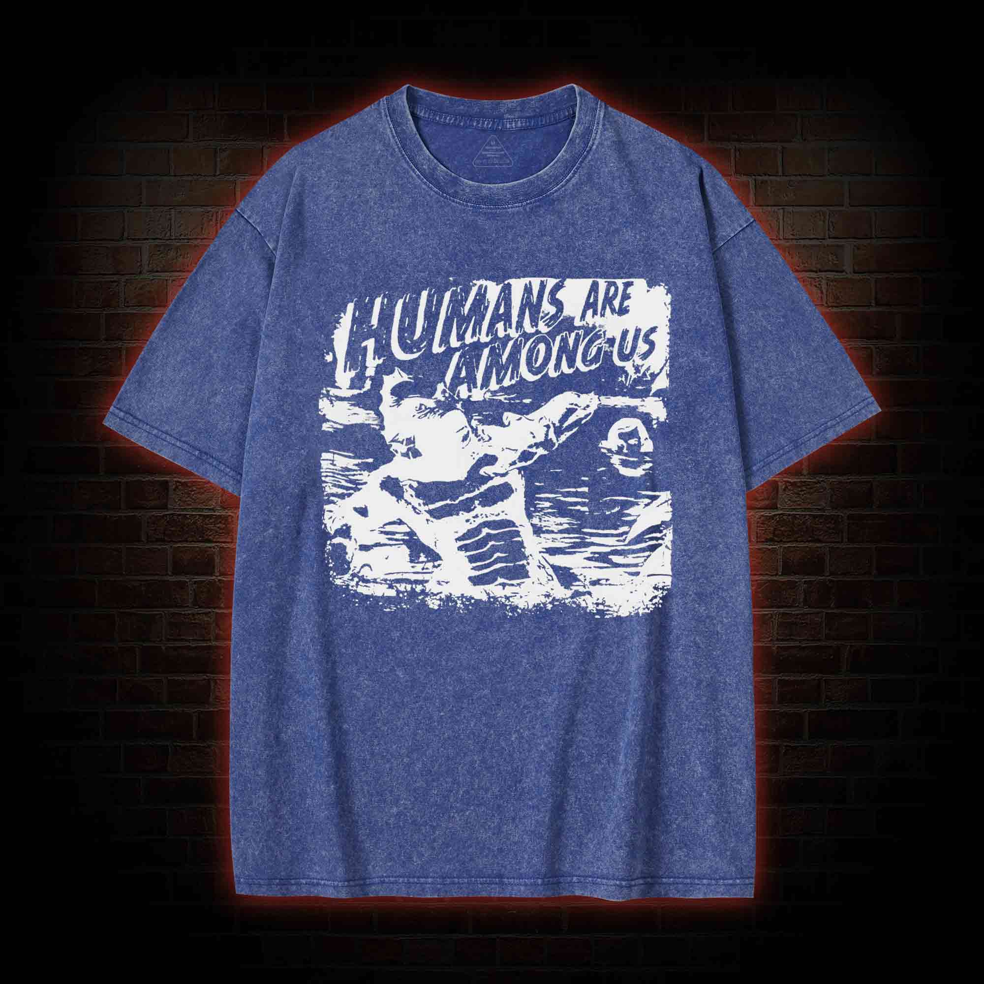 Humans are Among Us Washed T-shirt