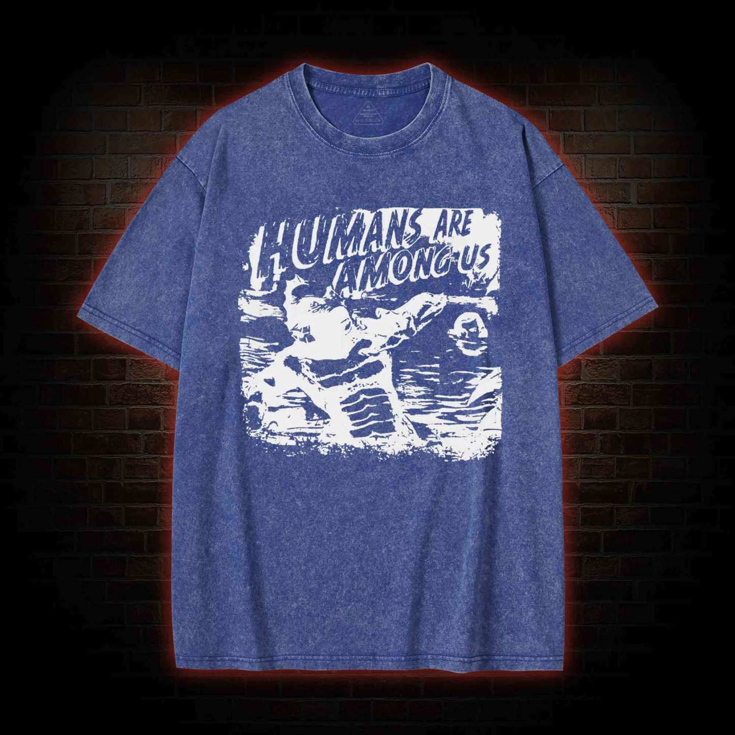 Humans are Among Us Washed T-shirt