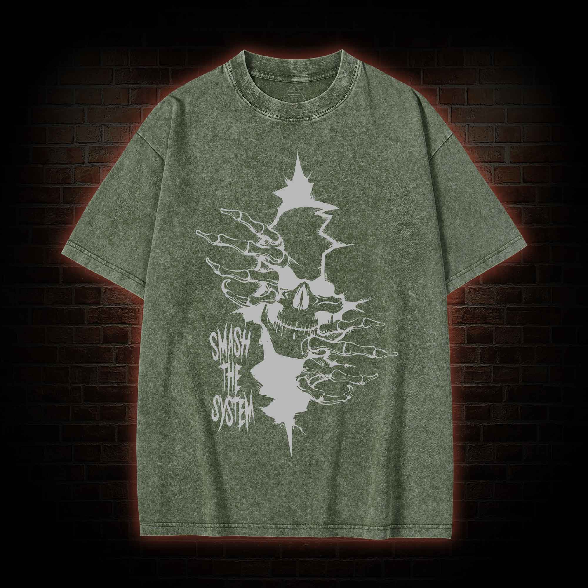 Smash the System Washed T-shirt