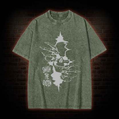 Smash the System Washed T-shirt