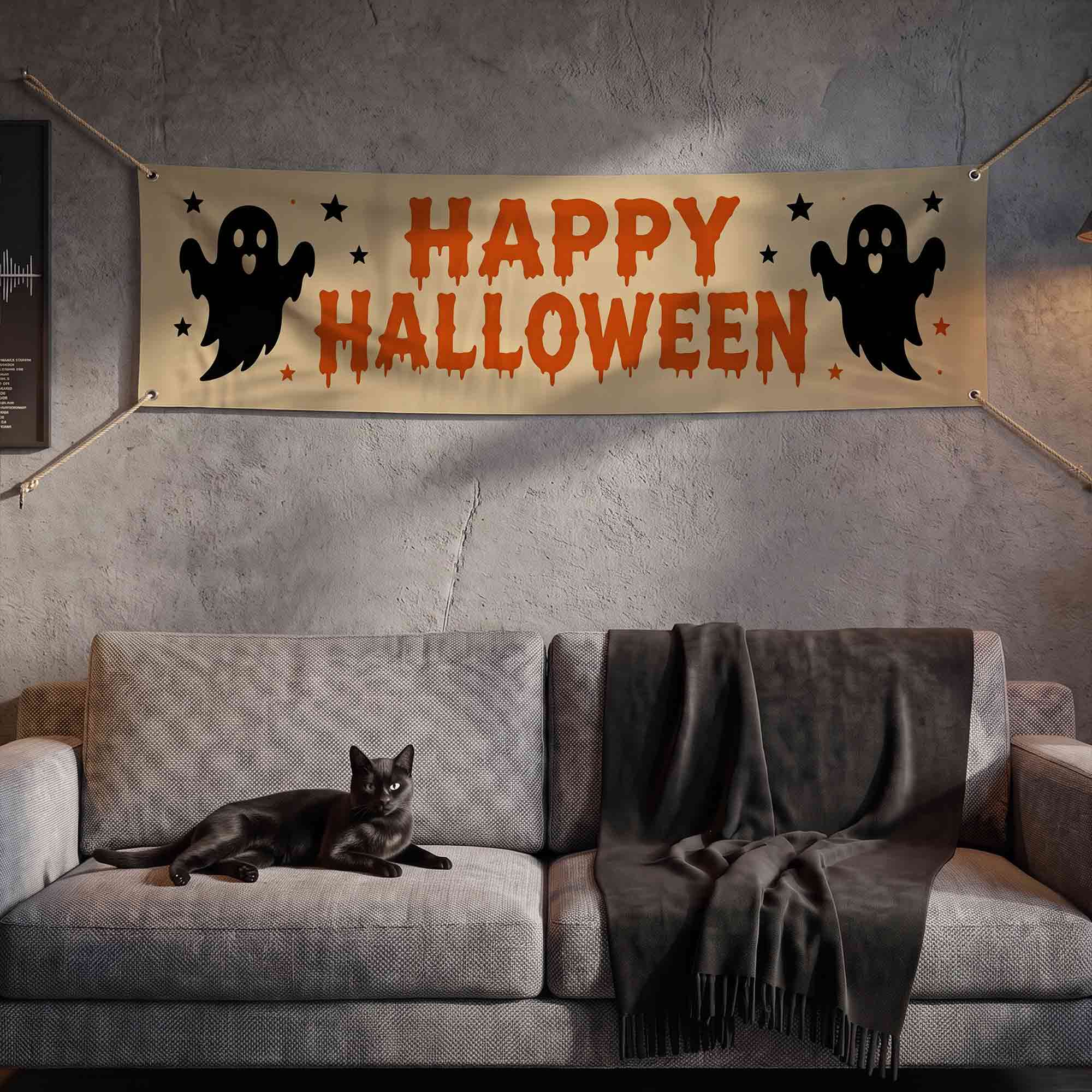 The Ghost Happy Halloween Banner