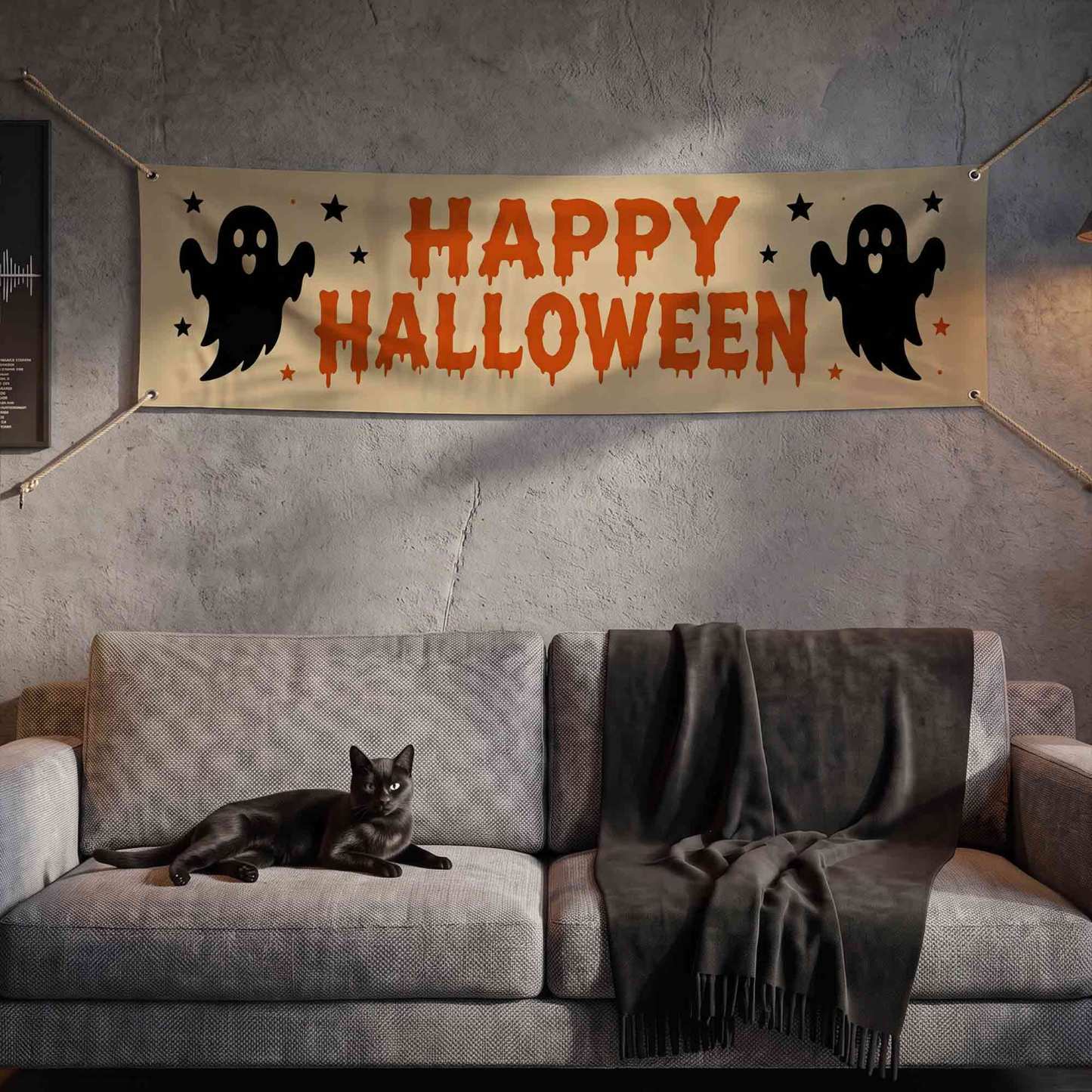 The Ghost Happy Halloween Banner