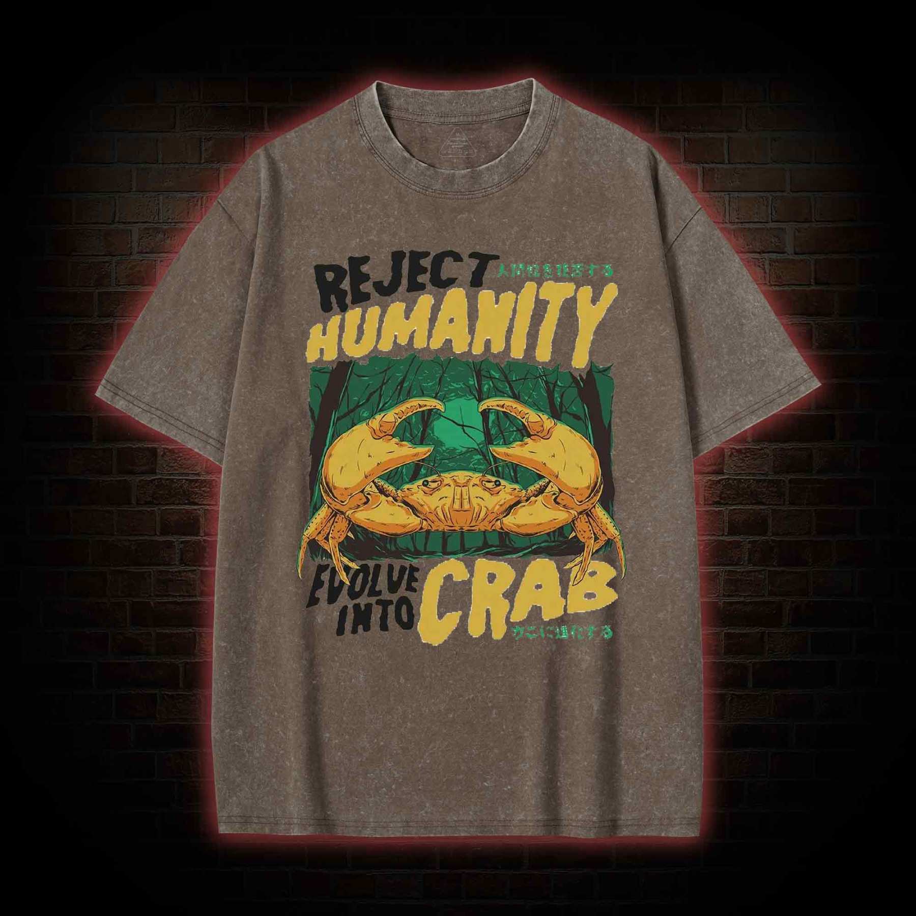 Reject Humanity Crab Washed T-shirt