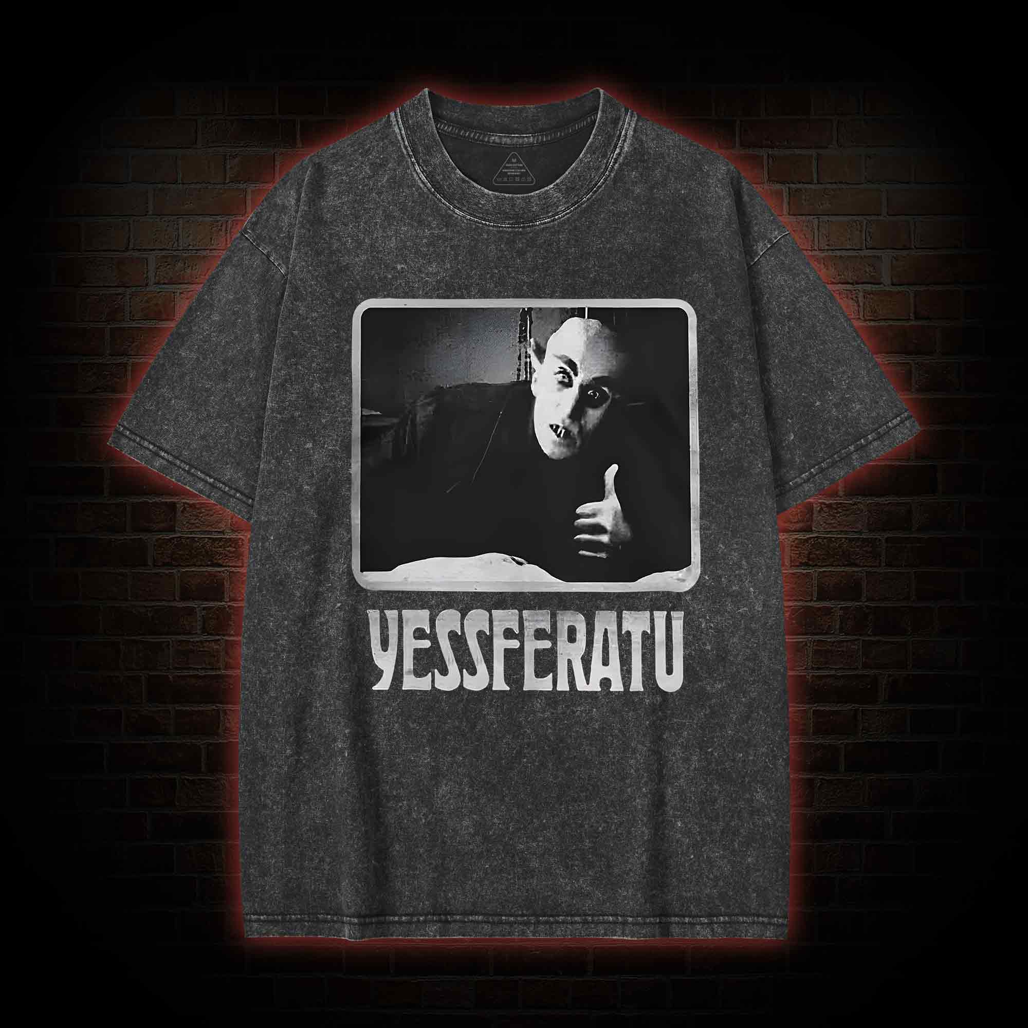 Funny Yessferatu Washed T-shirt