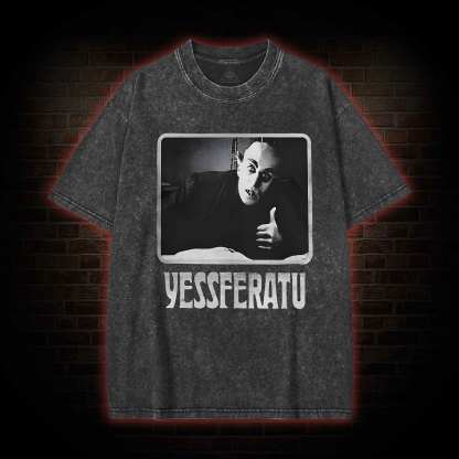 Funny Yessferatu Washed T-shirt