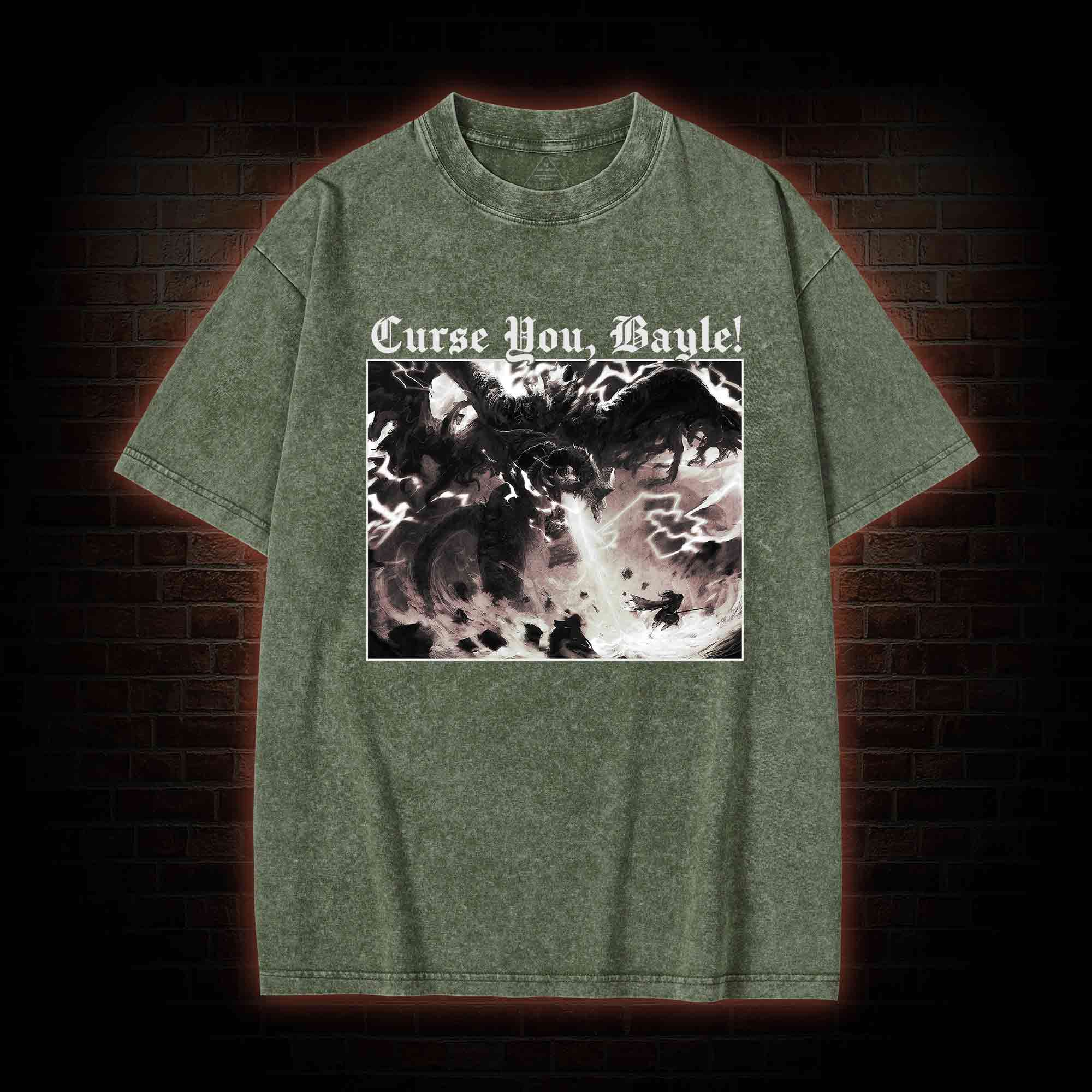 Curse You Bayle! Vintage Washed T-shirt