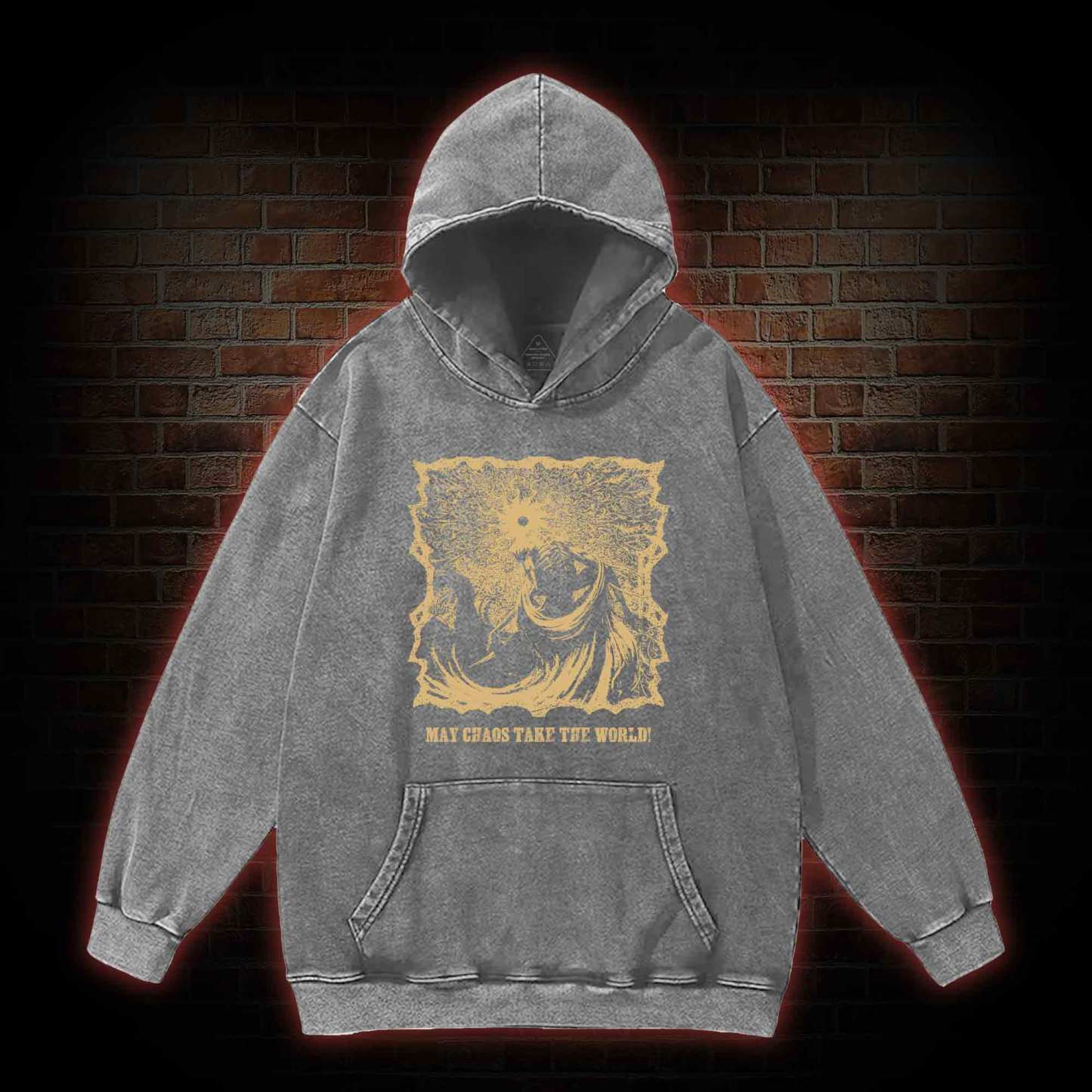May Chaos Take The World Washed Hoodie