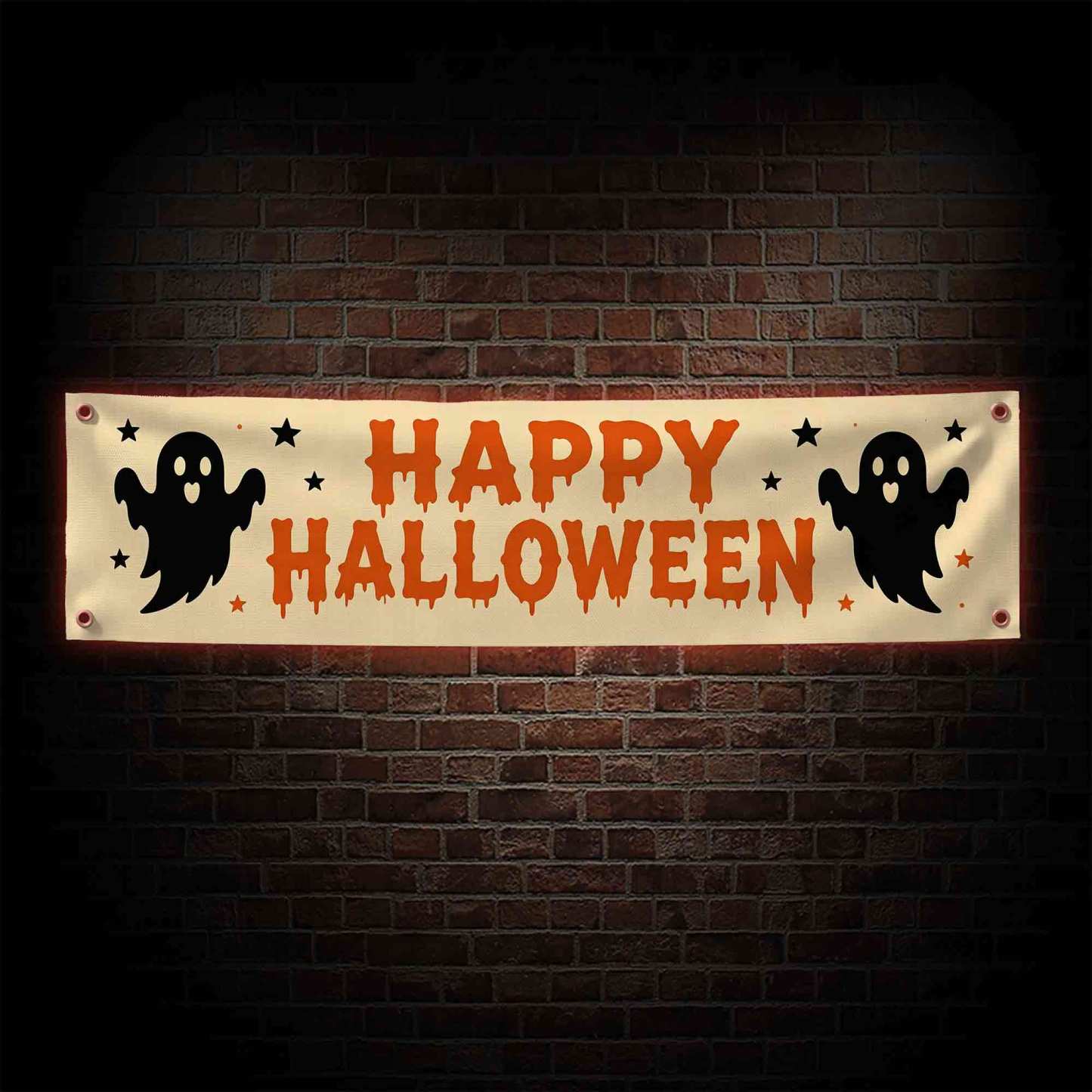 The Ghost Happy Halloween Banner