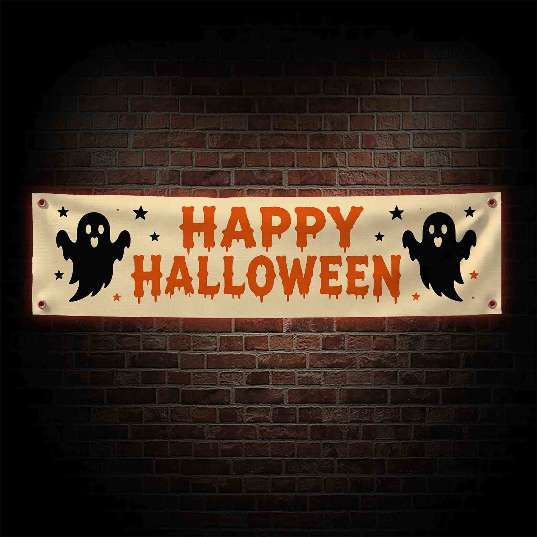 The Ghost Happy Halloween Banner