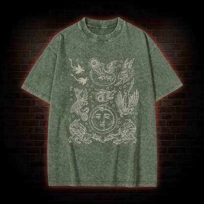 Medieval Dragons Vintage Washed T-shirt
