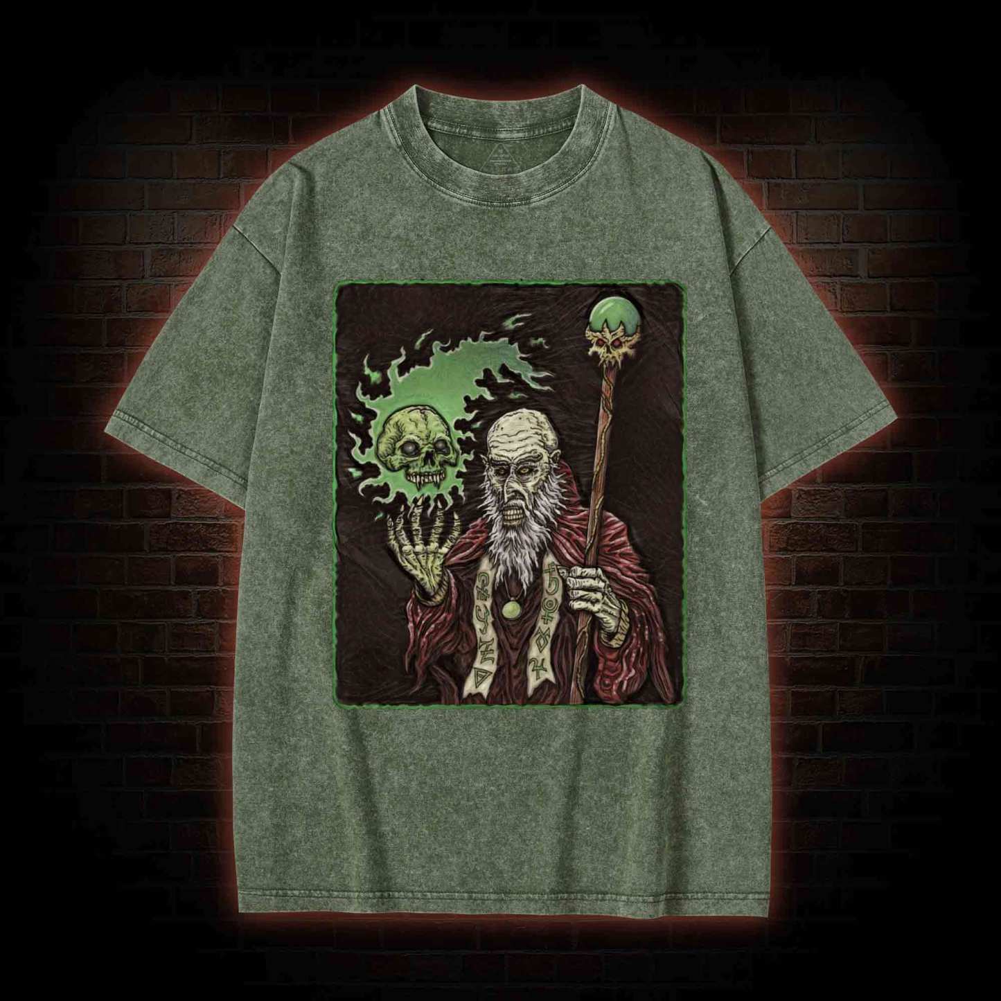 Necromancer Retro Washed T-shirt