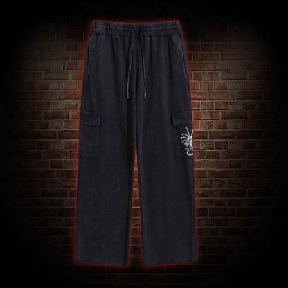 Alien Delivery Guy Washed Cargo Pants