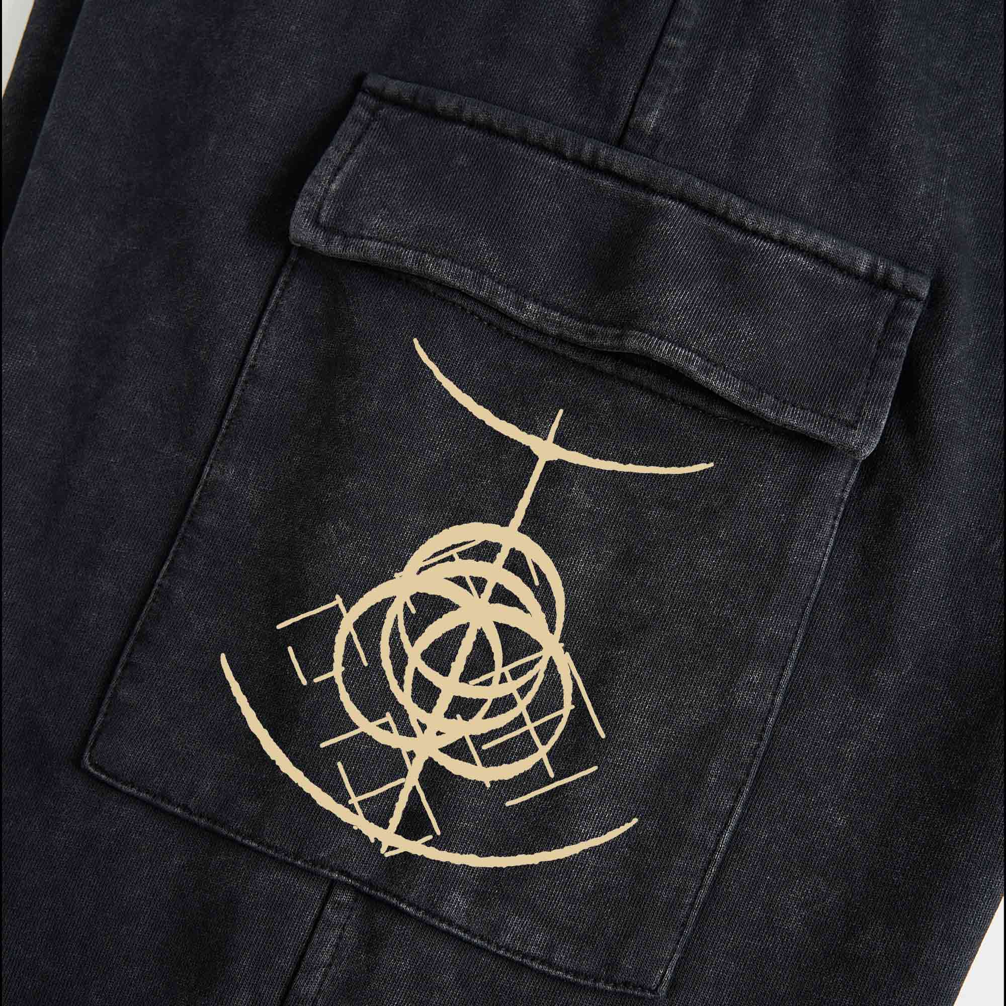 The Fallen Leaves Tell a Story Washed Cargo Pants