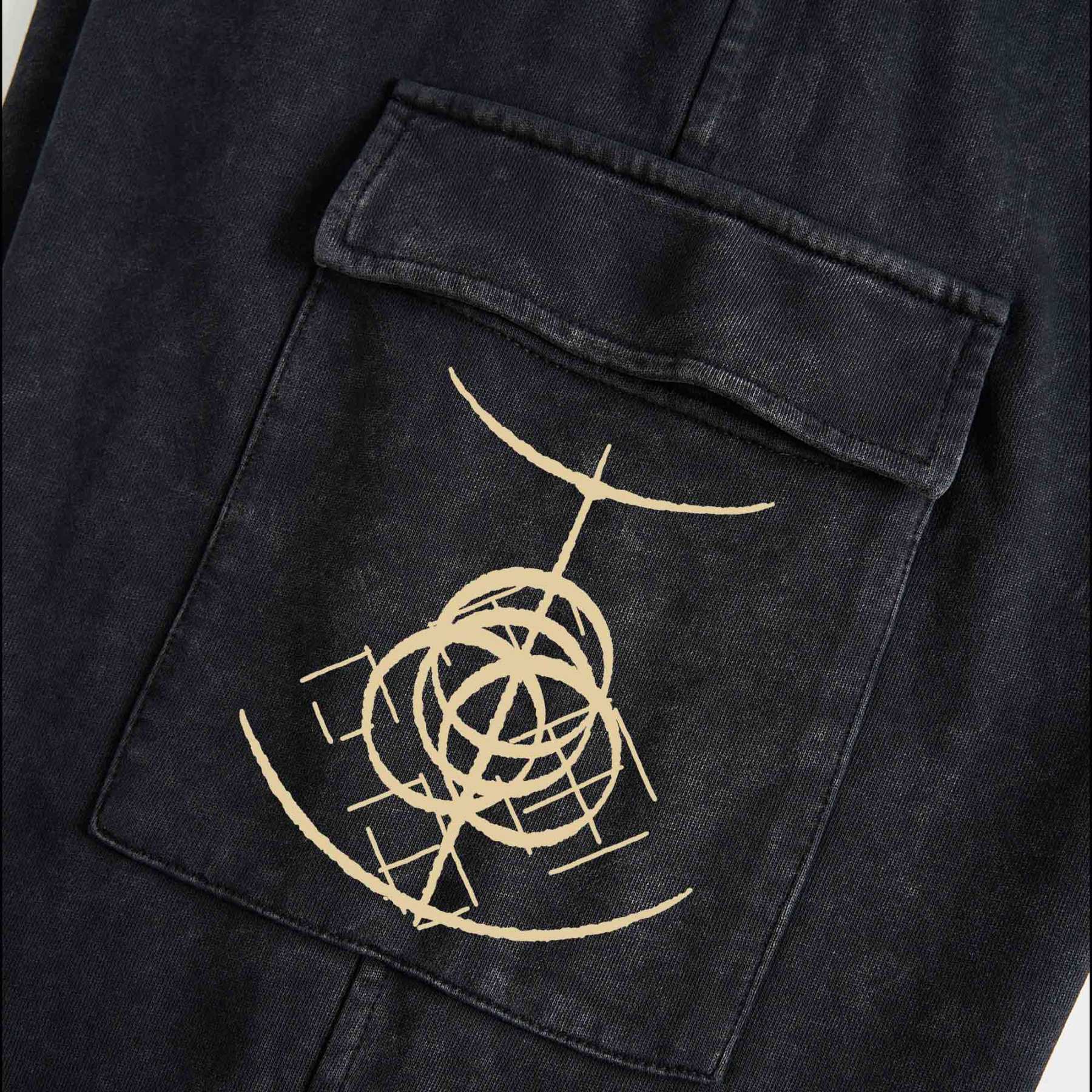 The Fallen Leaves Tell a Story Washed Cargo Pants