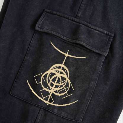 The Fallen Leaves Tell a Story Washed Cargo Pants