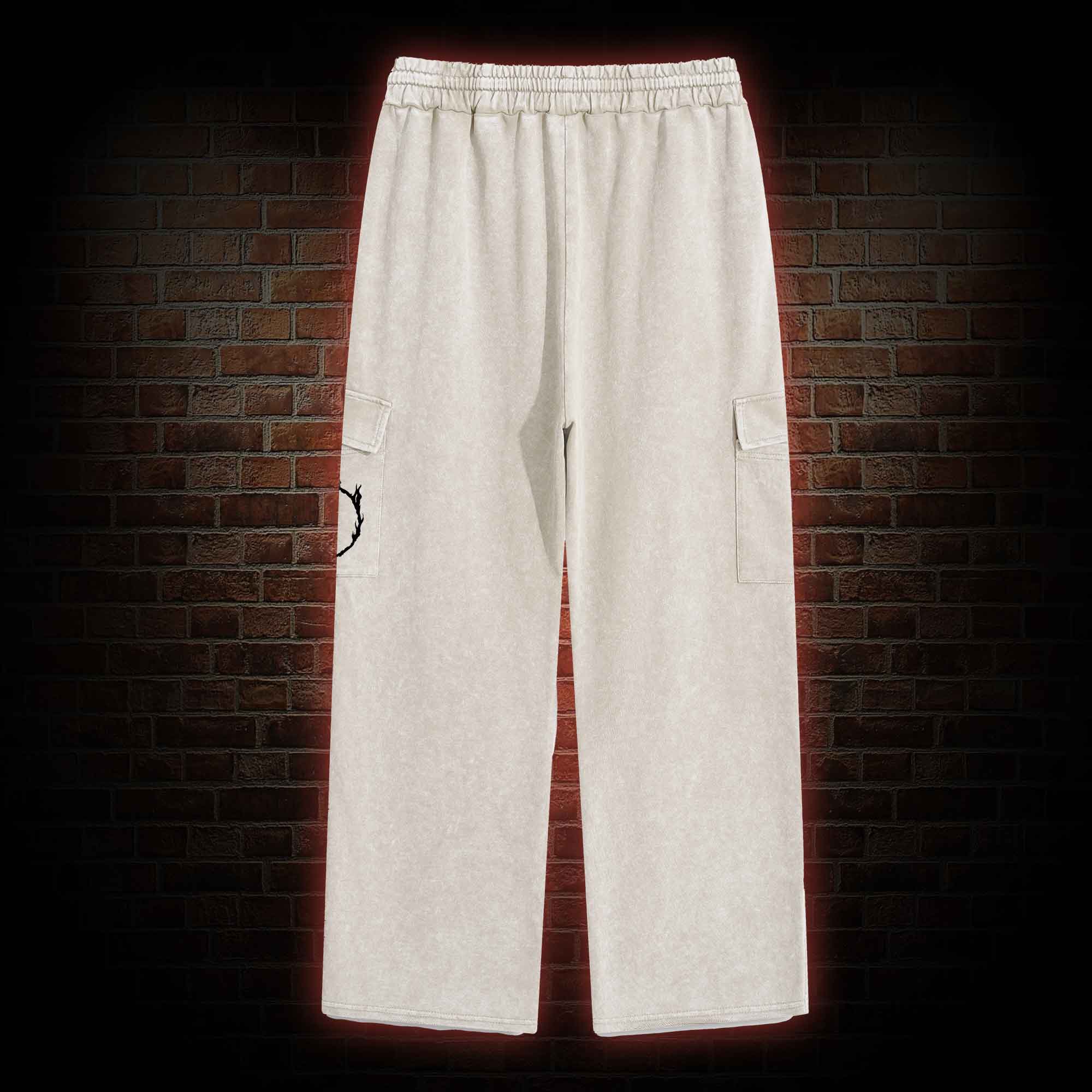 Accursed Undead Washed Cargo Pants