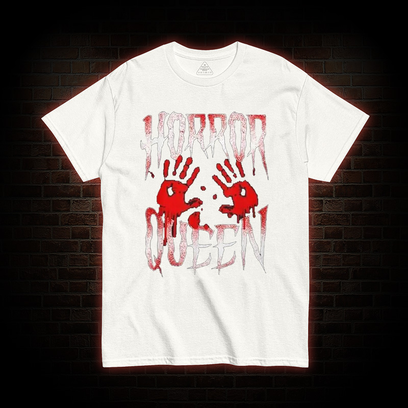 Horror Movie Blood Hand Queen Scary T-Shirt