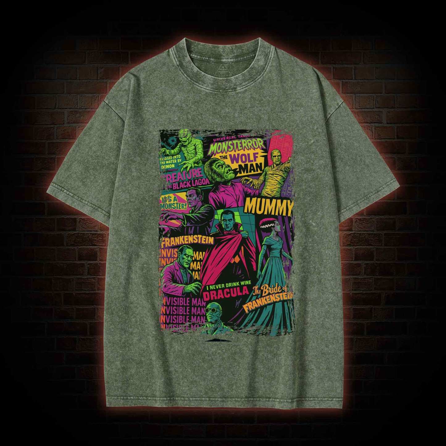 Monsters Washed T-shirt