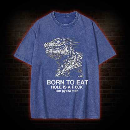 Born to Eat Washed T-shirt