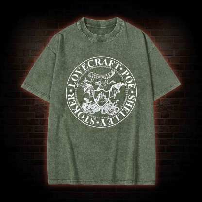 Horror Author Washed T-shirt