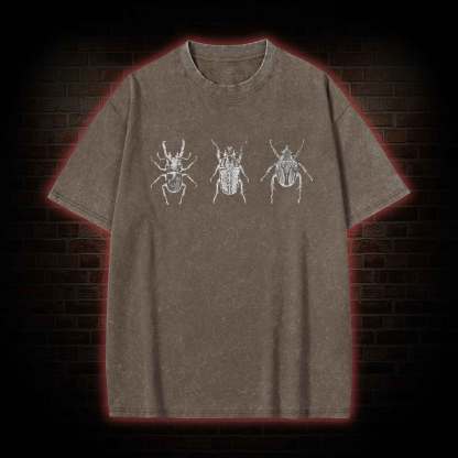 Distressed Beetle Washed T-shirt