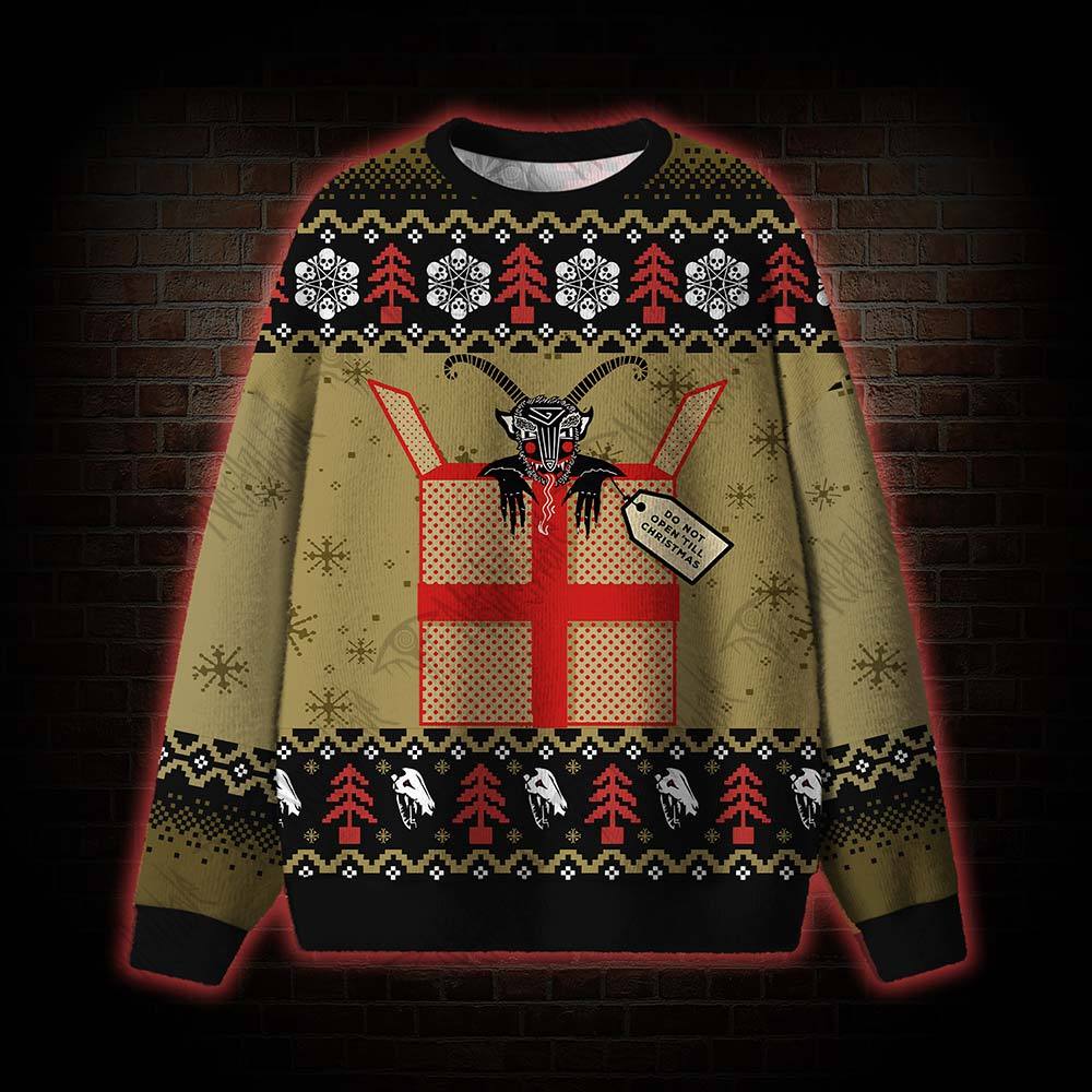 Do Not Open Till Christmas Ugly Sweatshirts
