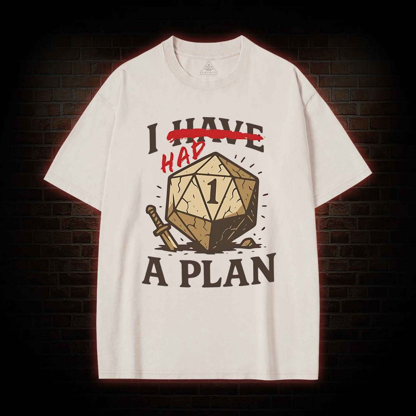 I Had a Plan Washed T-shirt