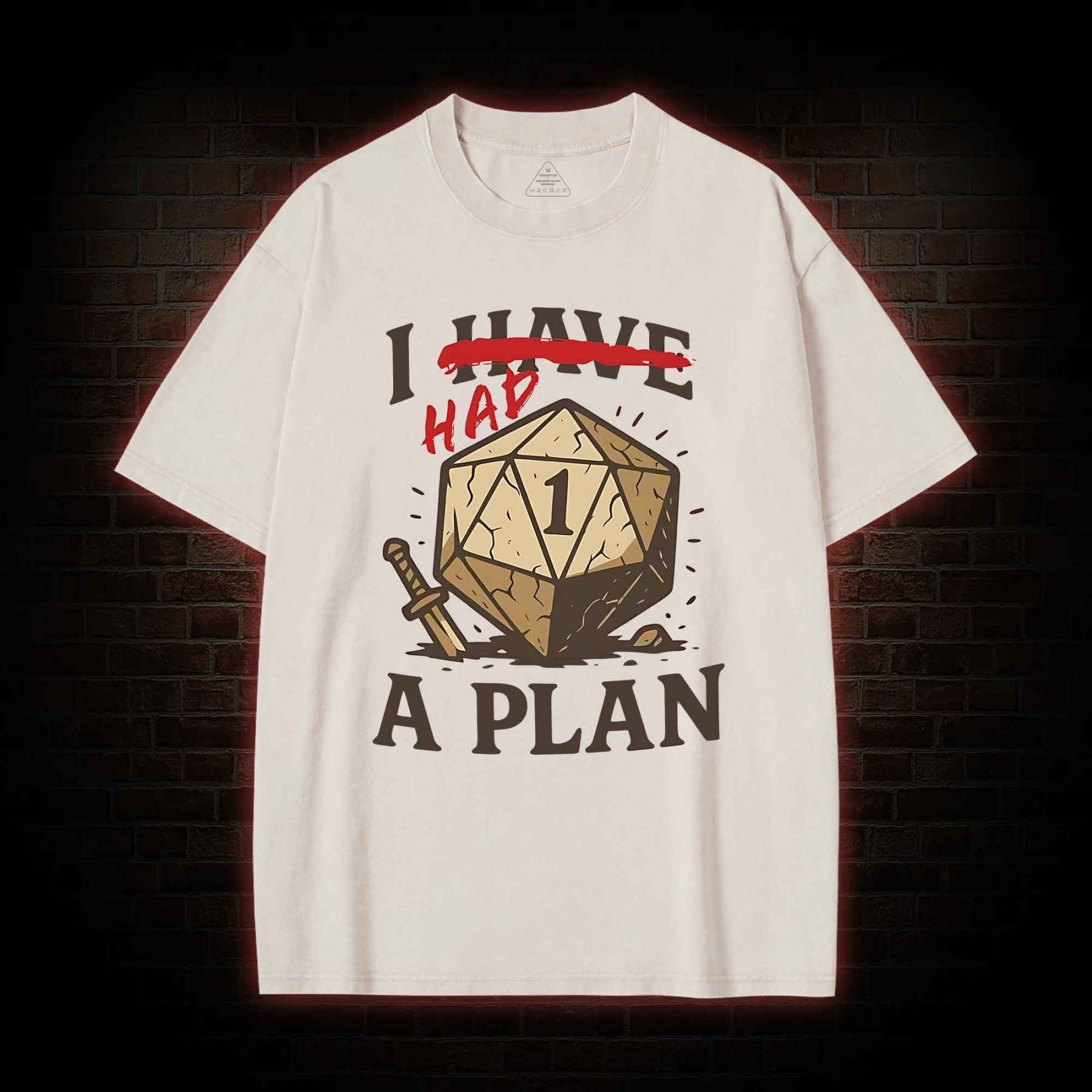 I Had a Plan Washed T-shirt