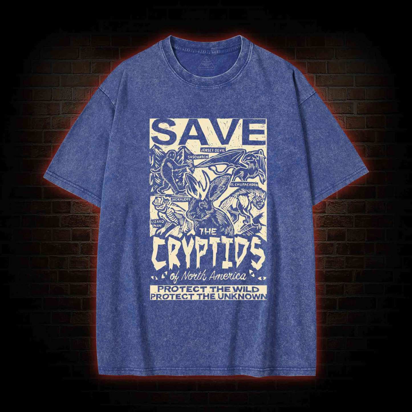 Save the Cryptids Washed T-shirt
