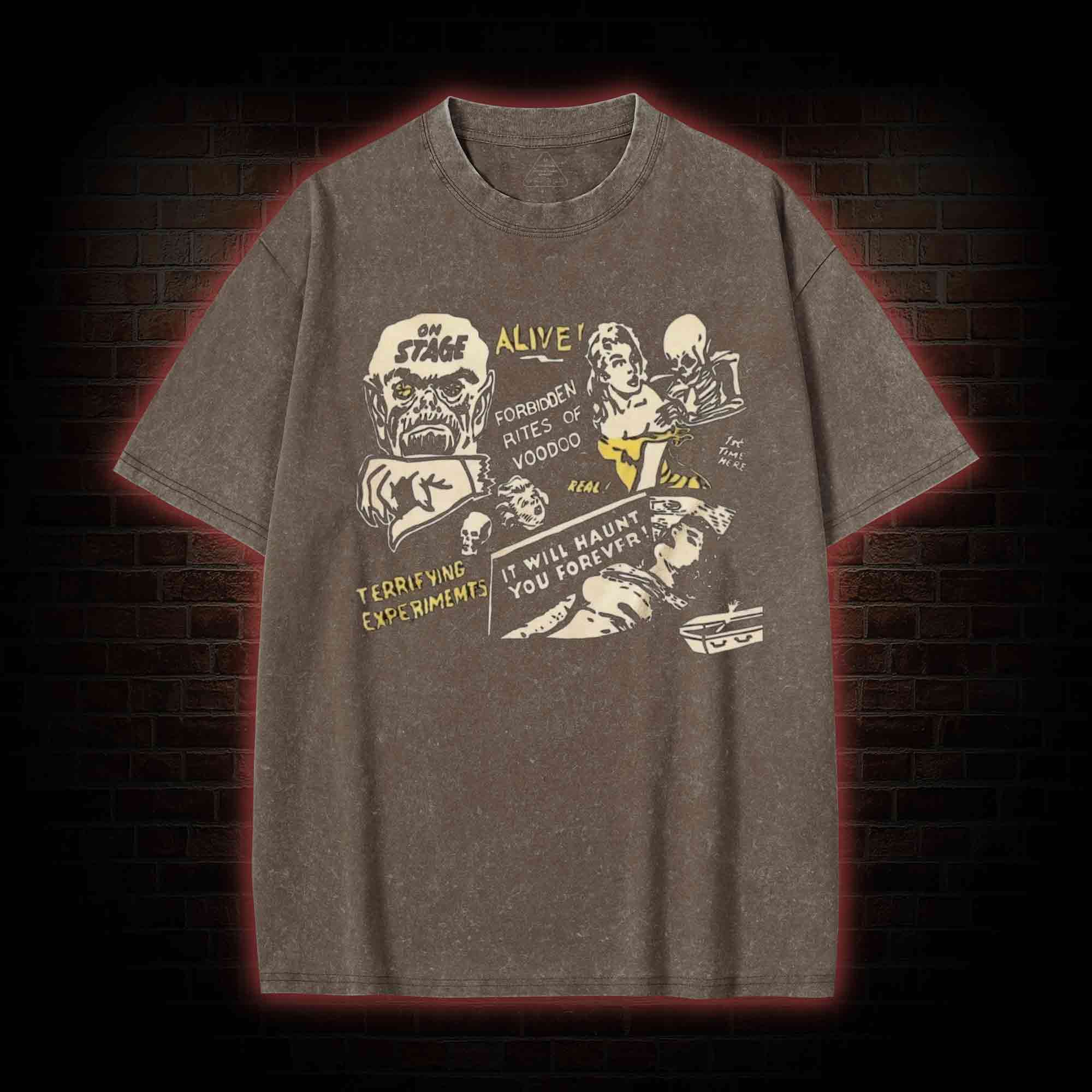 Skeleton Monster Washed T-shirt