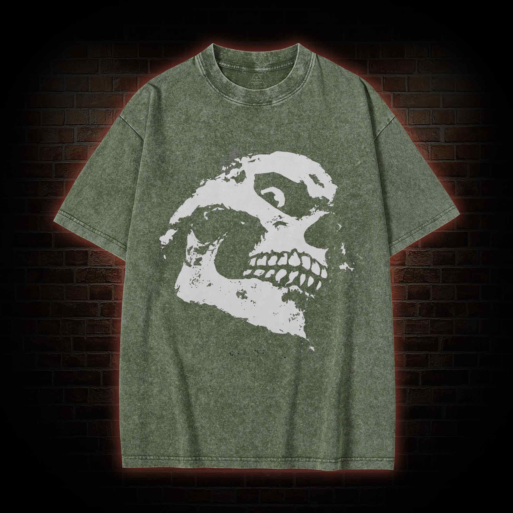 Retro Skull Washed T-shirt