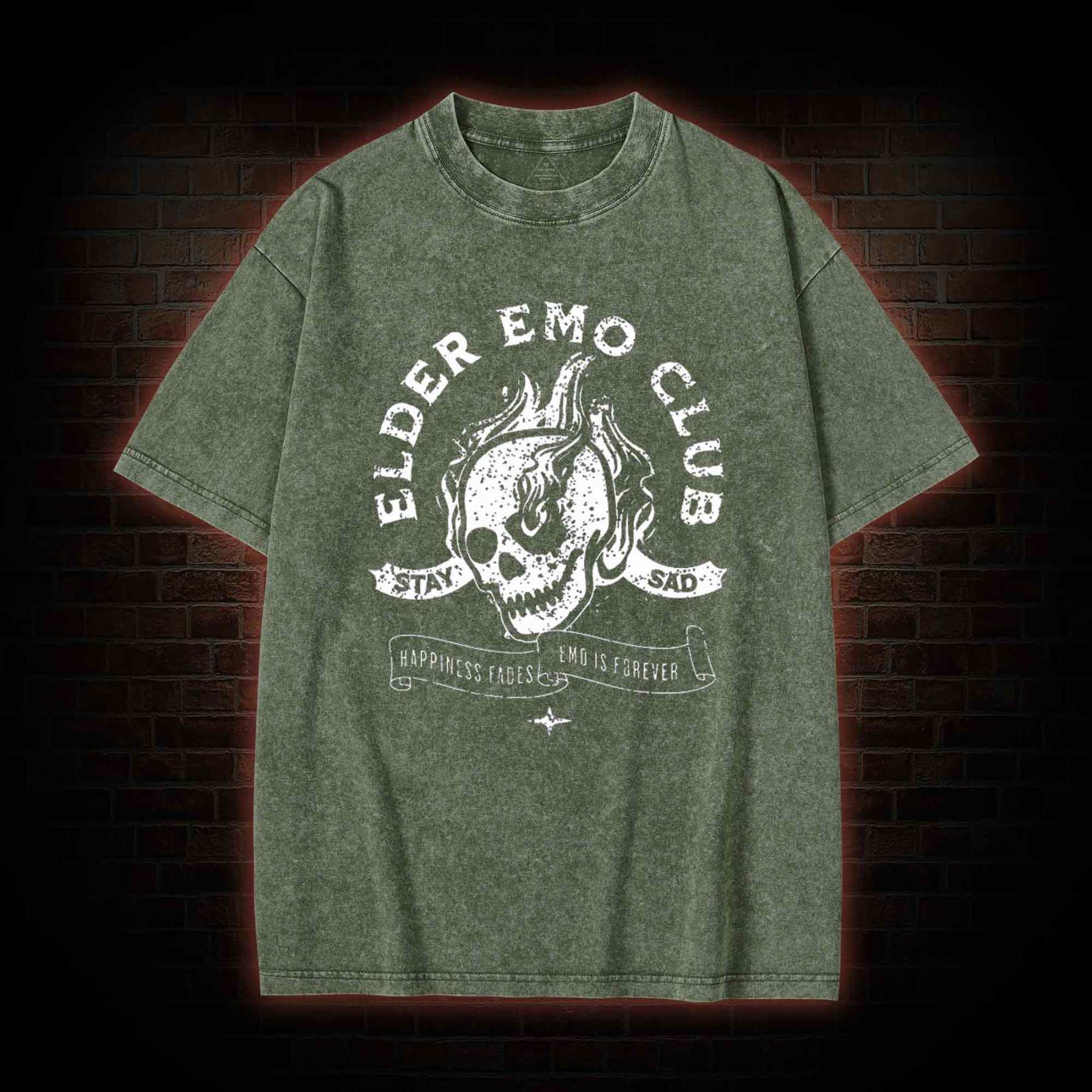 Elder Emo Club Washed T-shirt