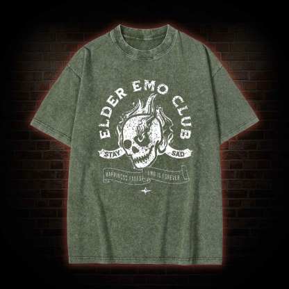 Elder Emo Club Washed T-shirt