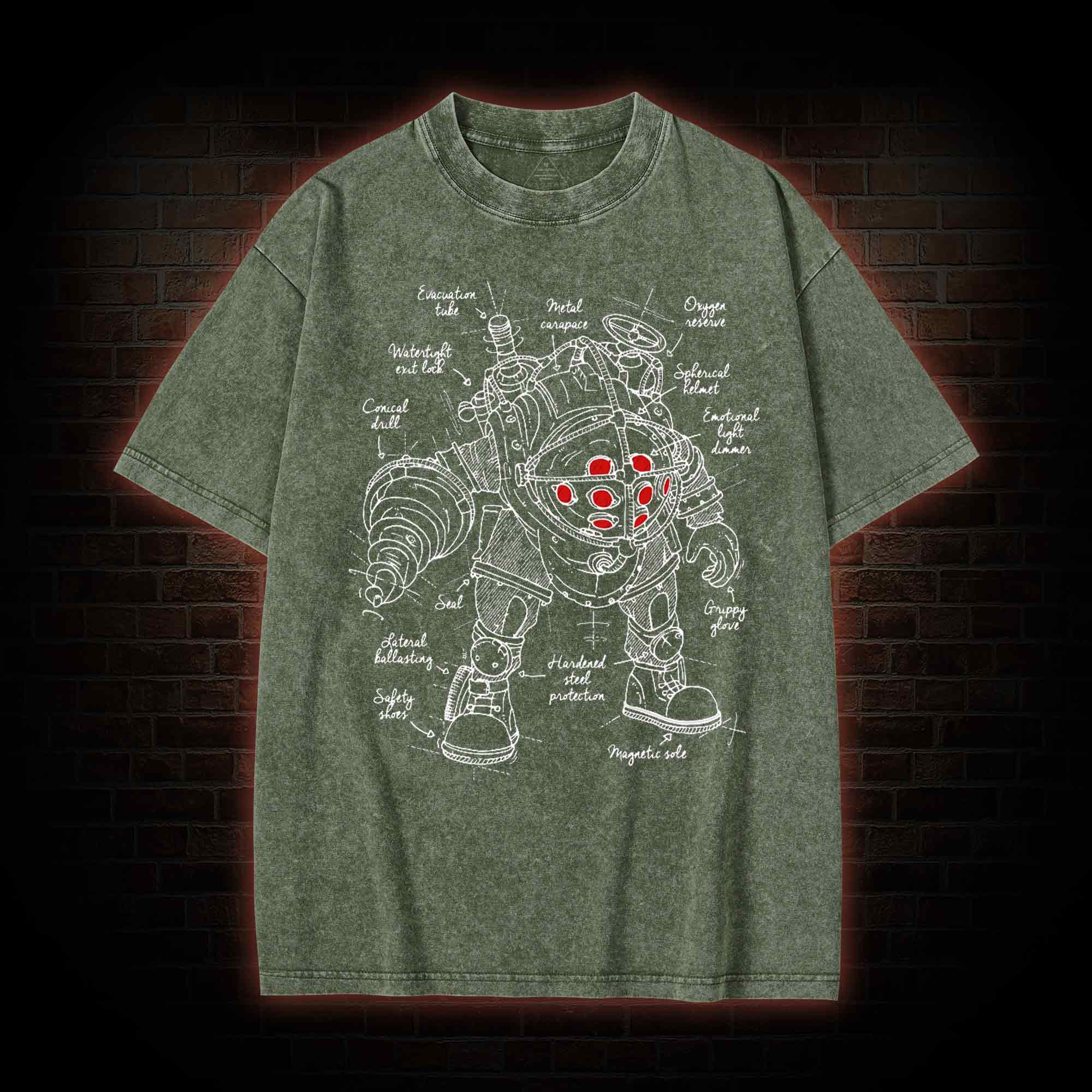 Deep-Sea Armor Washed T-shirt