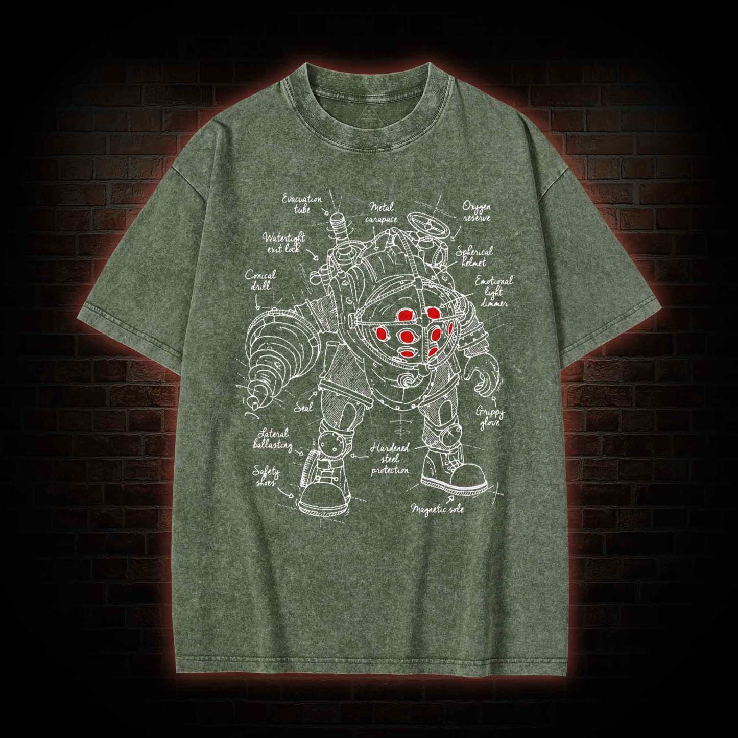 Deep-Sea Armor Washed T-shirt