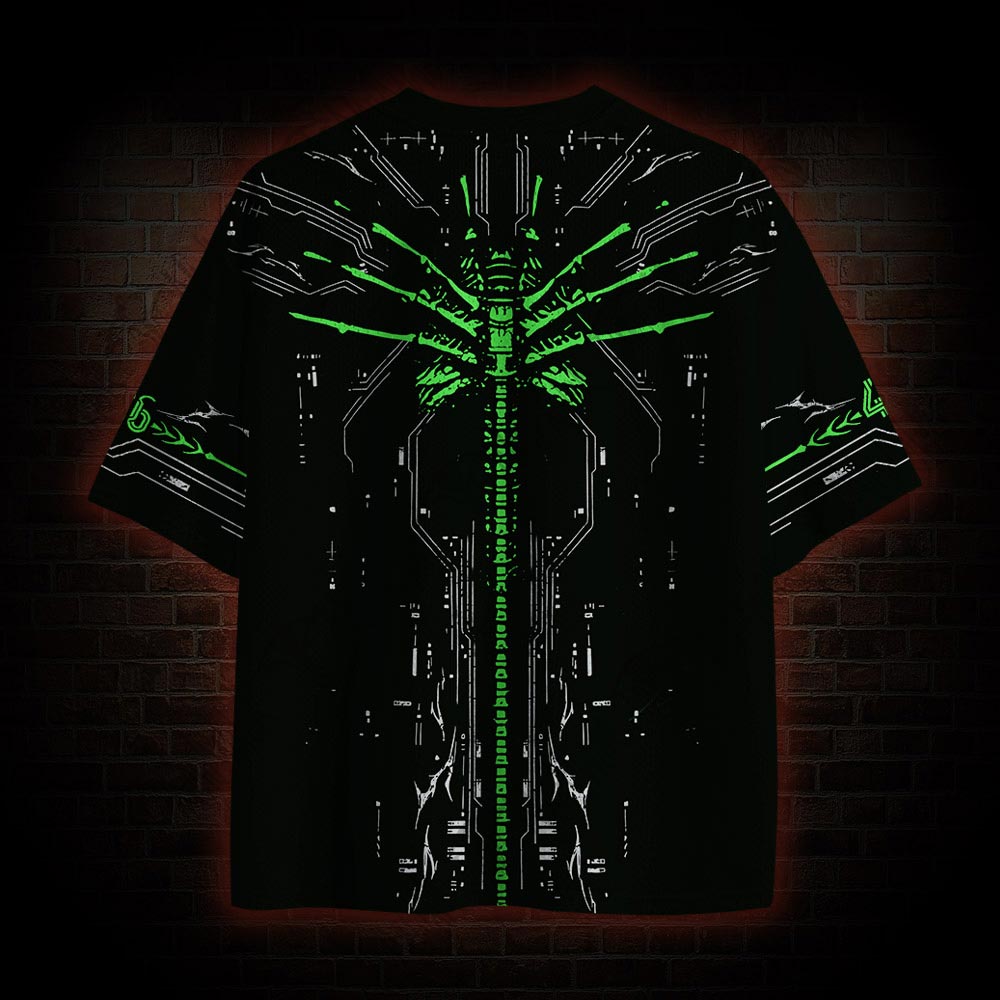 Alien in Space Horror Mesh Jersey