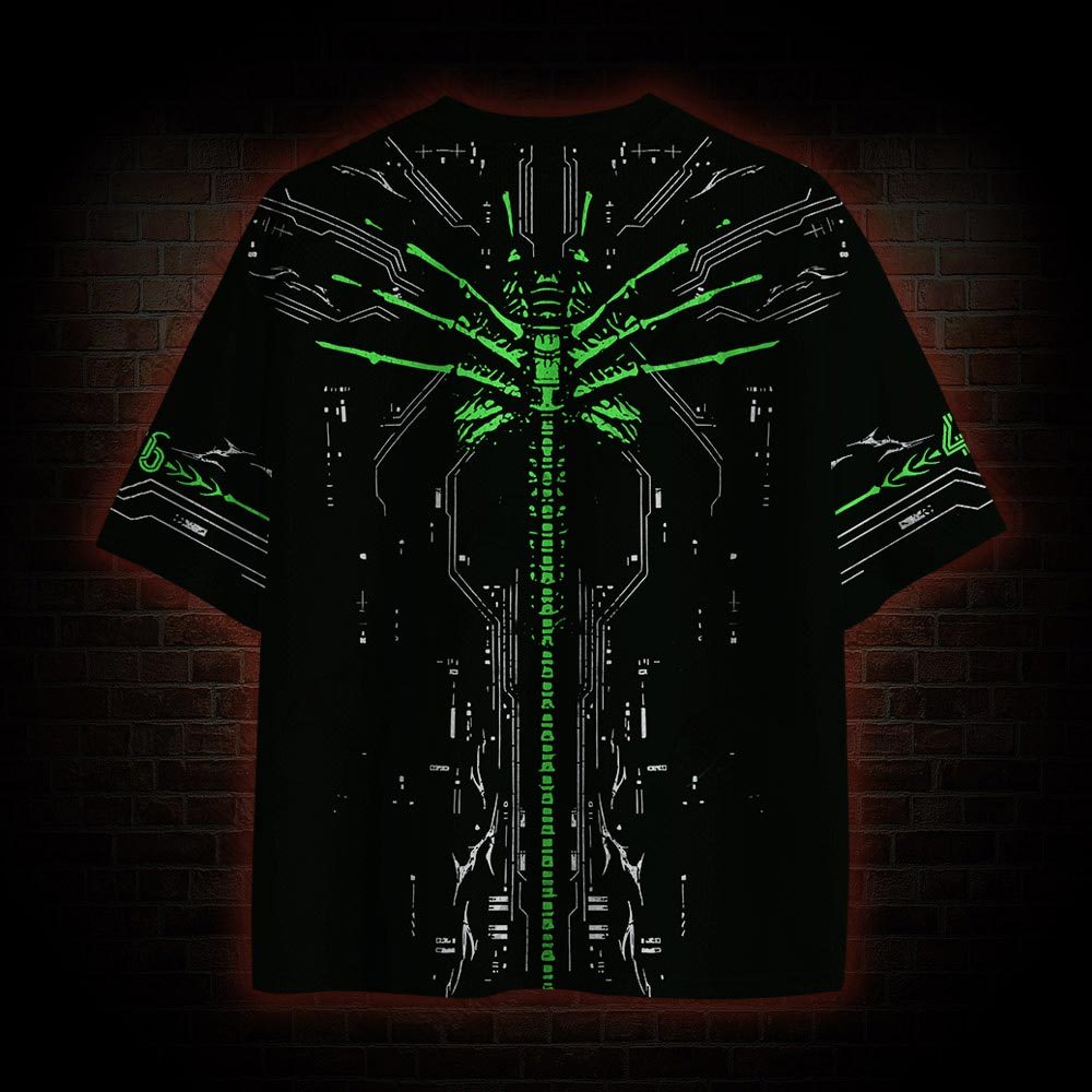 Alien in Space Horror Mesh Jersey