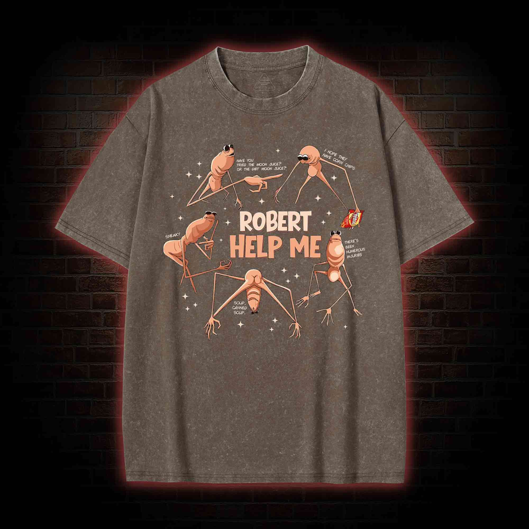 Robert Help Me Washed T-shirt