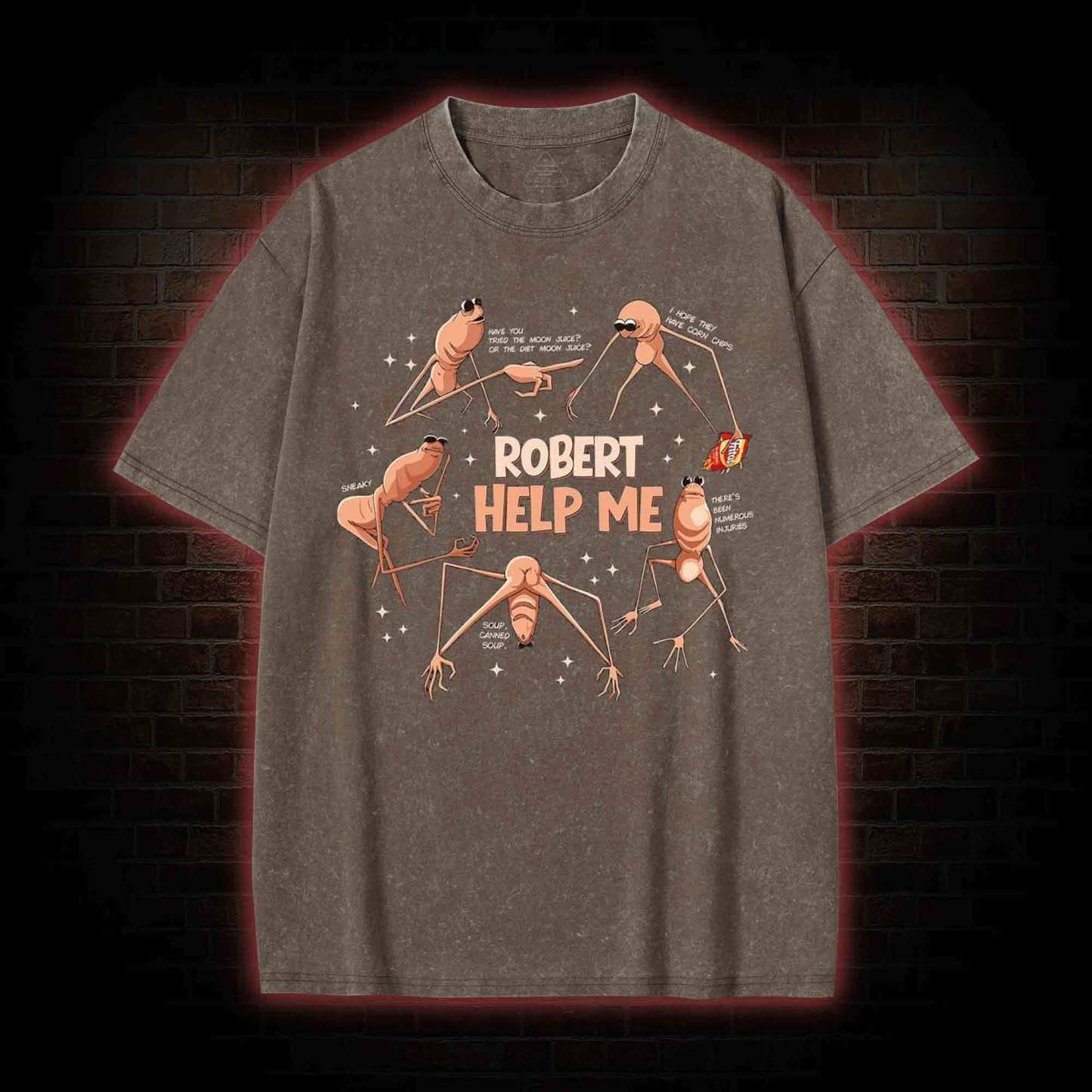 Robert Help Me Washed T-shirt