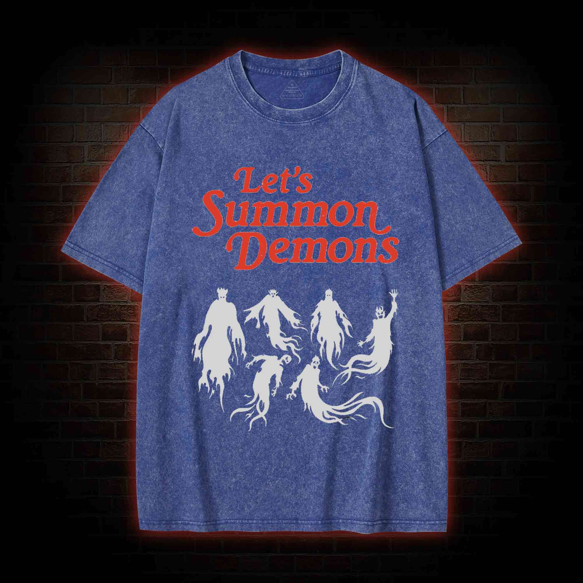 Let's Summon Demons Washed T-shirt