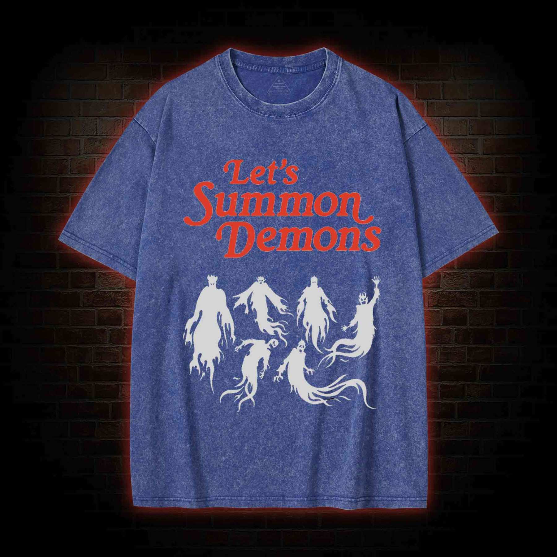 Let's Summon Demons Washed T-shirt