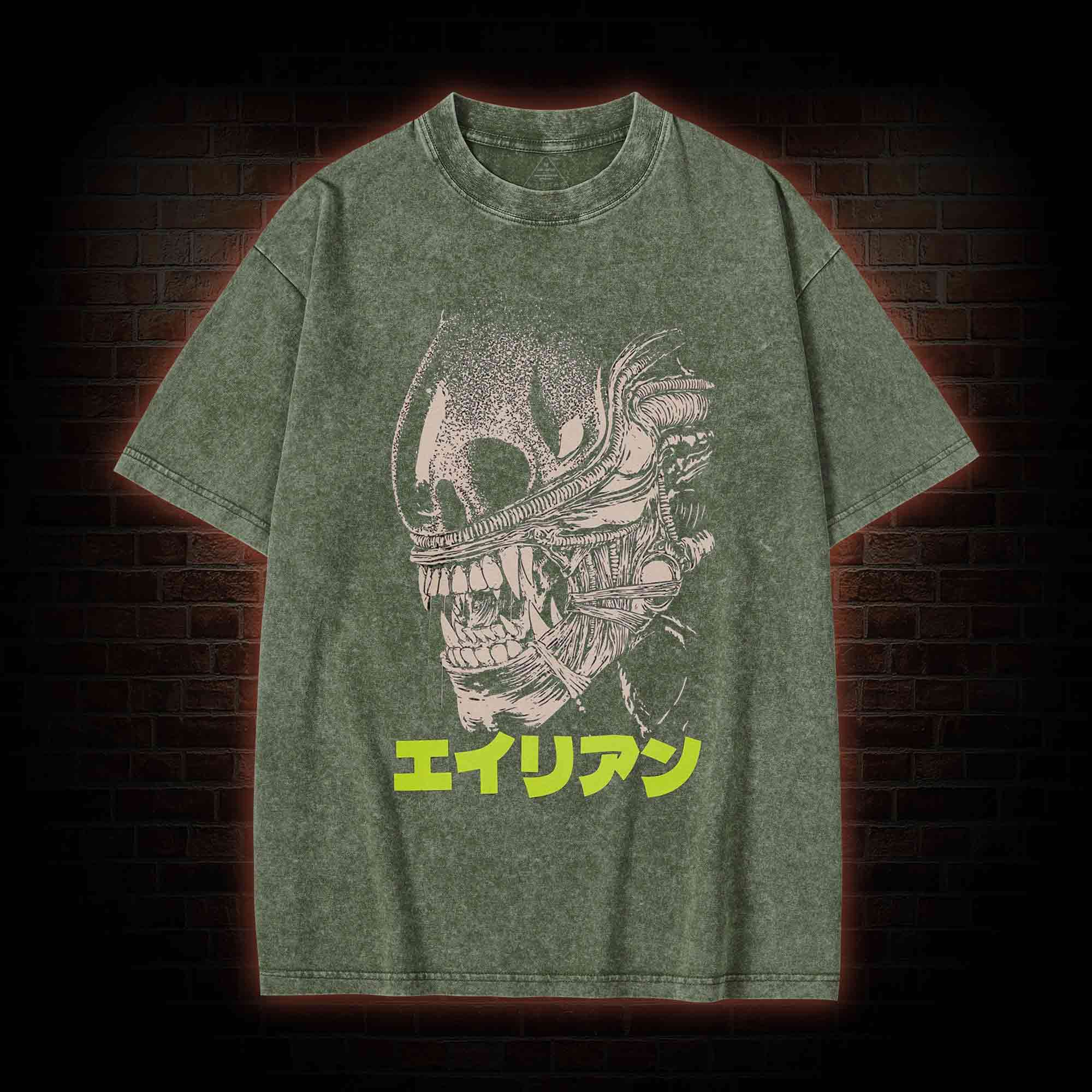 Alien Sci-fi Horror Washed T-shirt