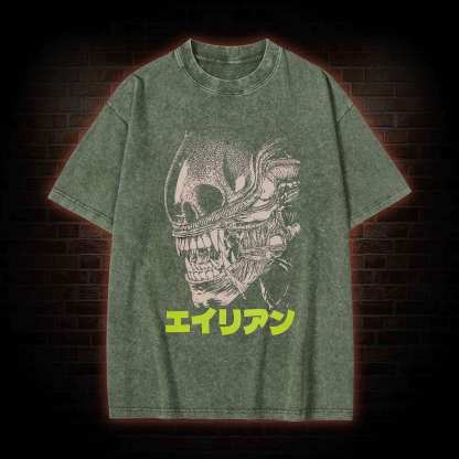 Alien Sci-fi Horror Washed T-shirt
