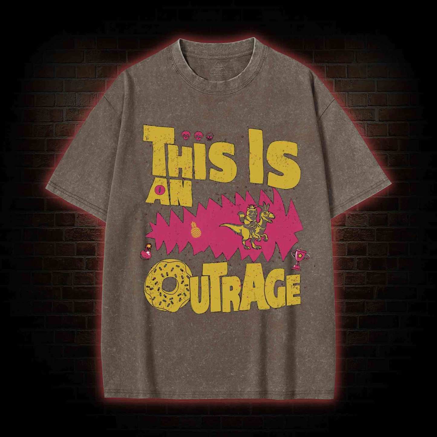 This is an Outrage Washed T-shirt