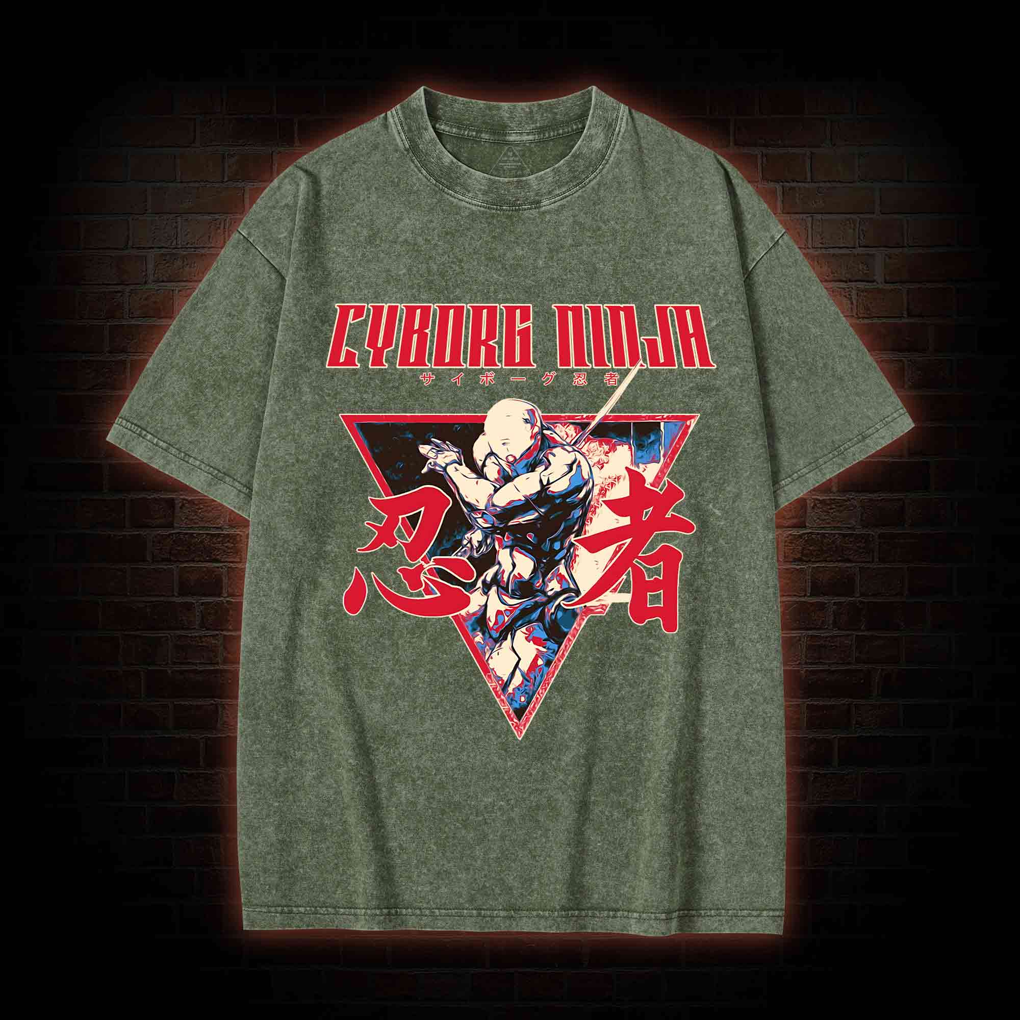 Cyber Ninja Washed T-shirt