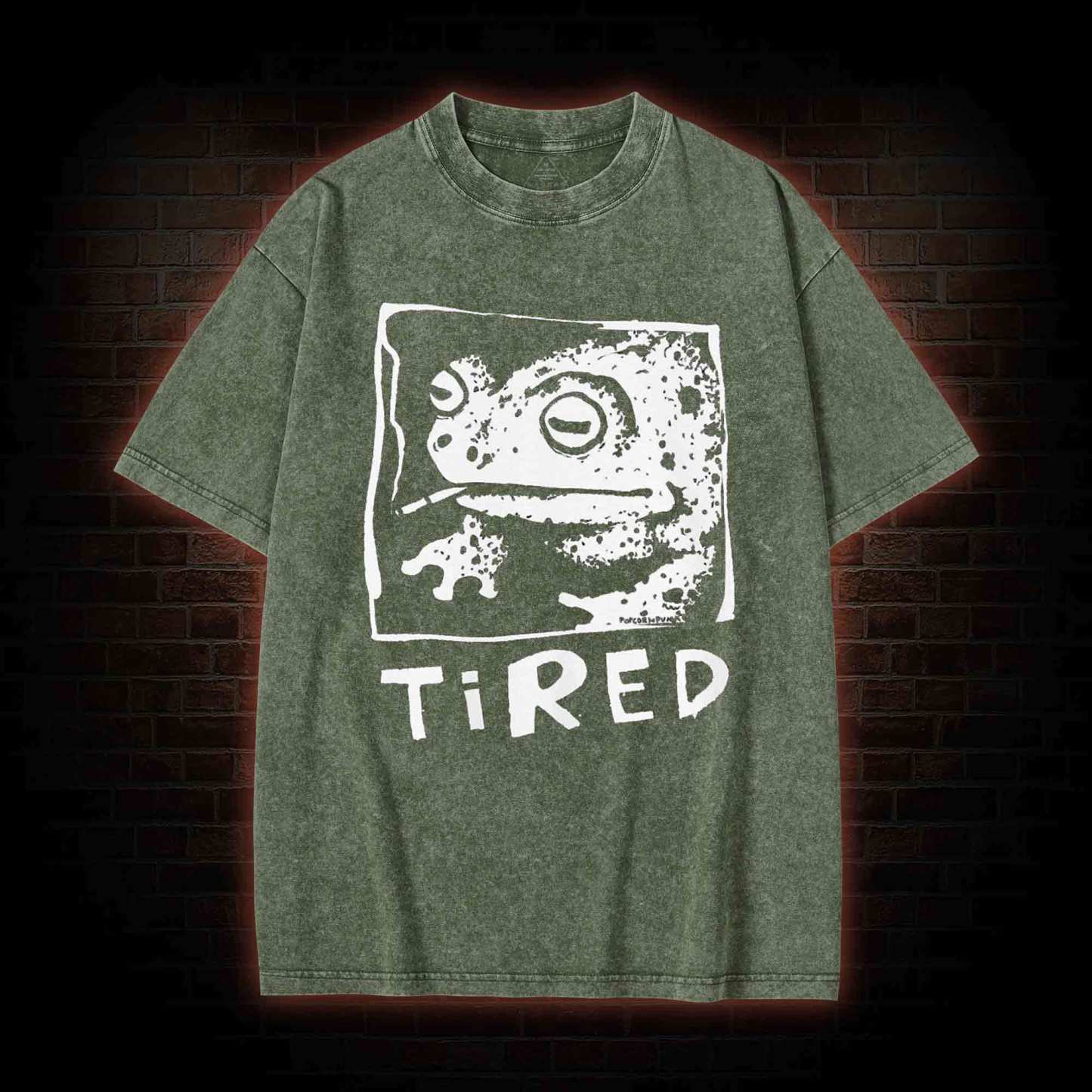 Tired Frog Washed T-shirt